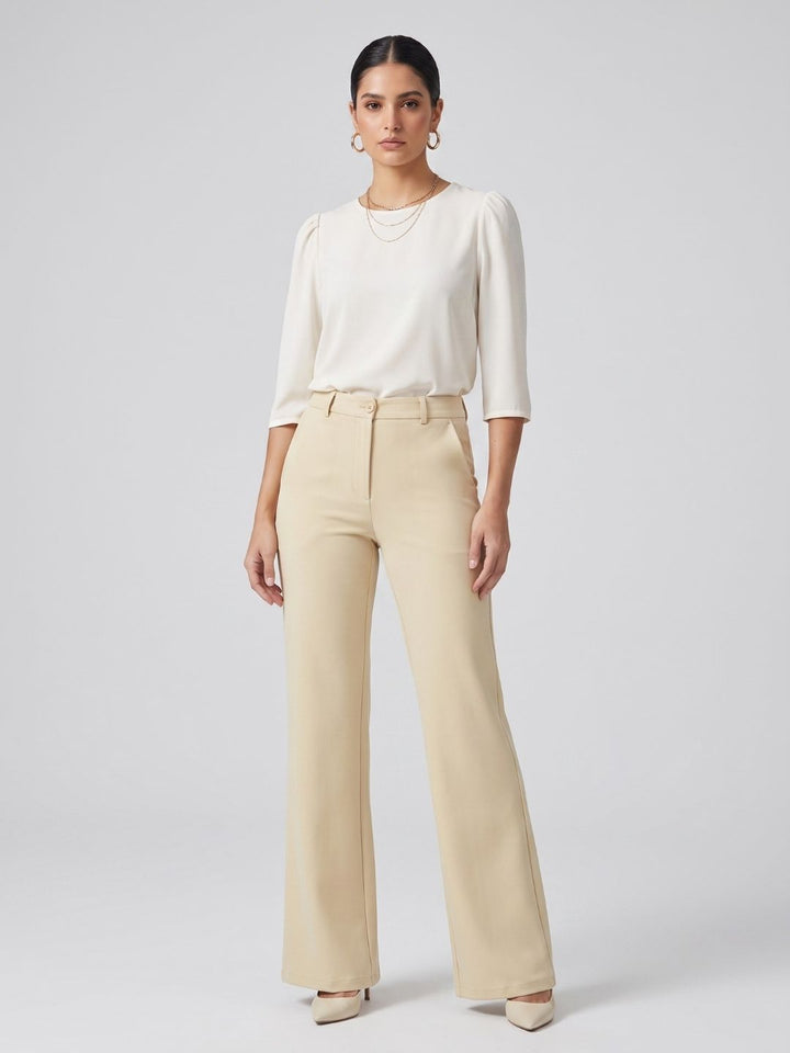 KOREAN WIDE LEG PANTS
