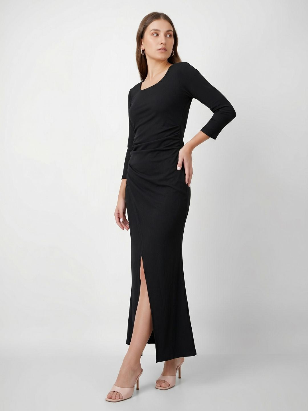 SQUARE NECK CLASSY MAXI DRESS
