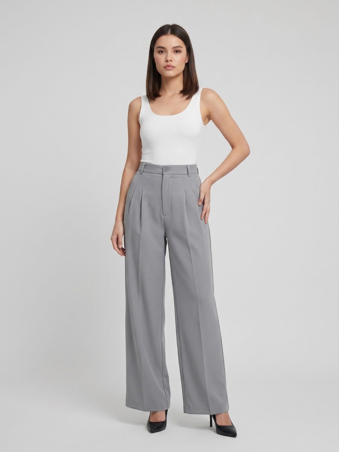 CLASSIC KOREAN DOUBLE PLEATES PANTS