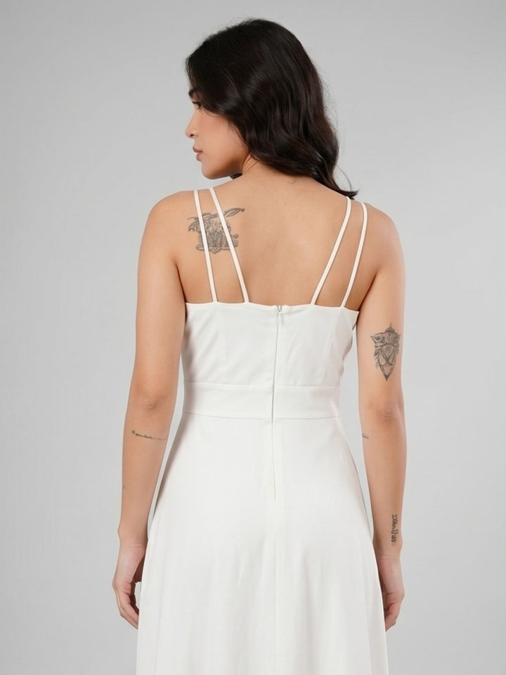TRIO SRAPPY FLARE MAXI DRESS