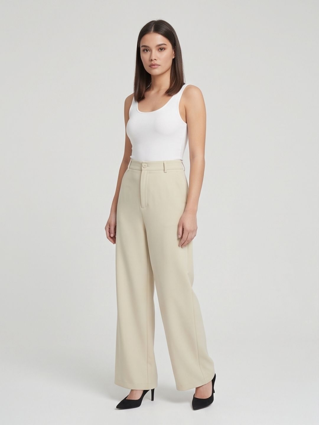 KOREAN WIDE LEG PANTS