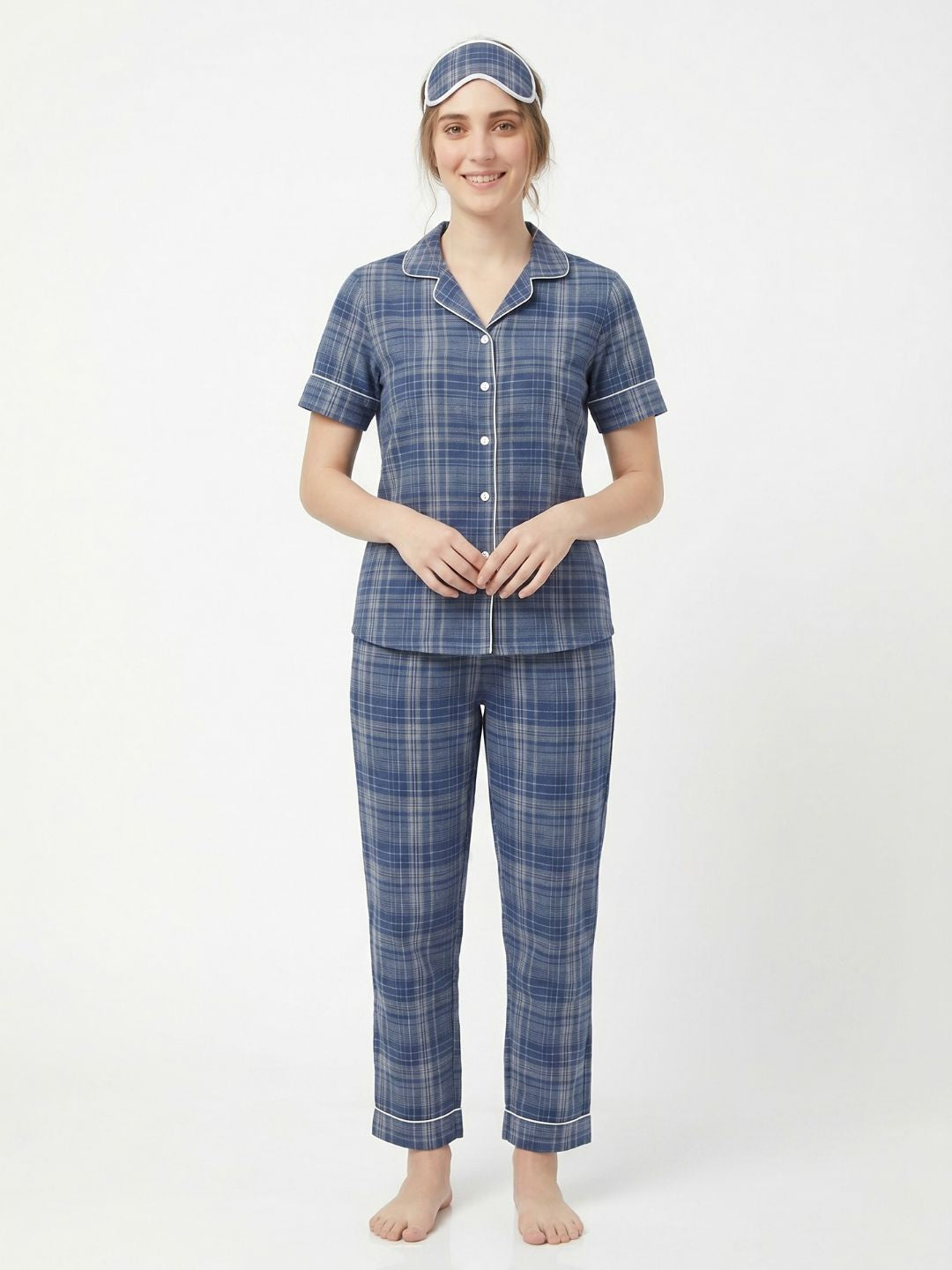 THE HERITAGE SLEEP SET NAVY BLUE