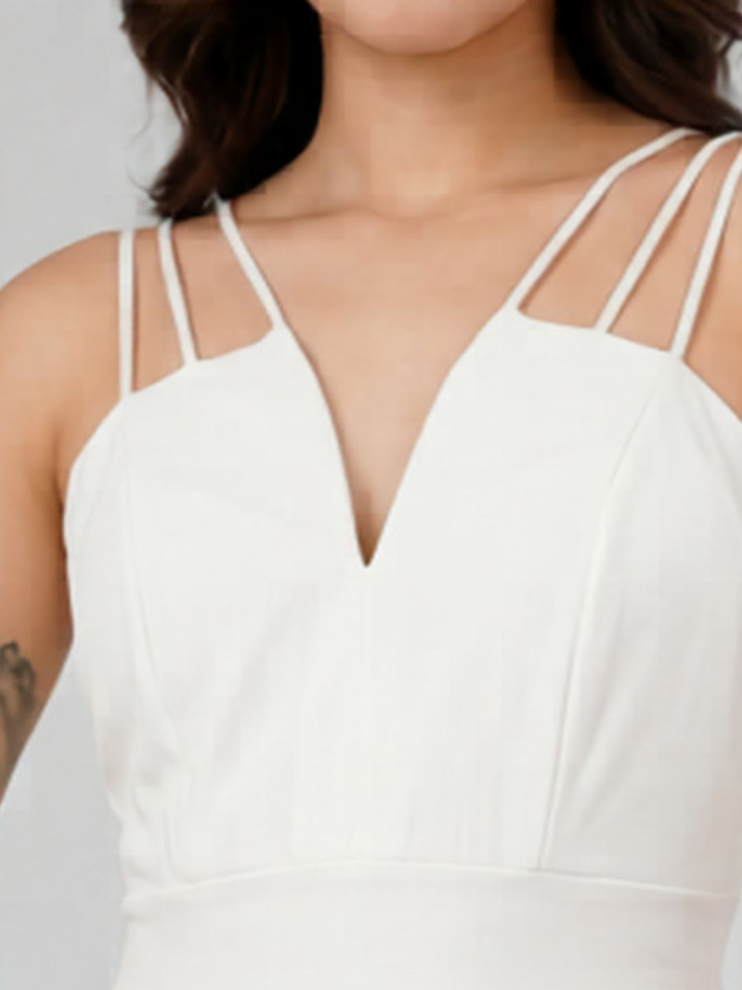 TRIO SRAPPY FLARE MAXI DRESS