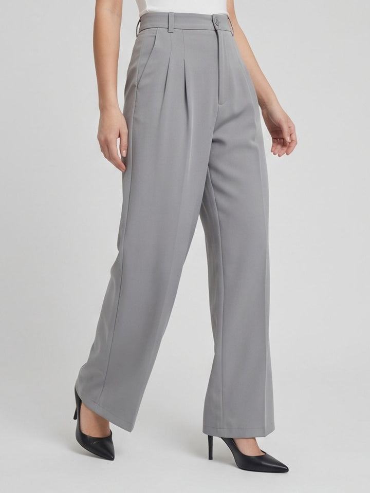 CLASSIC KOREAN DOUBLE PLEATES PANTS
