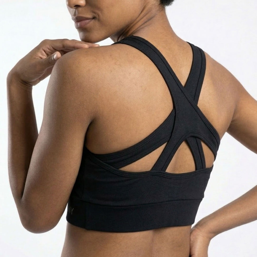 CrissCross Sports Bra Black