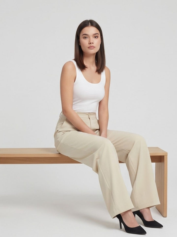 KOREAN WIDE LEG PANTS