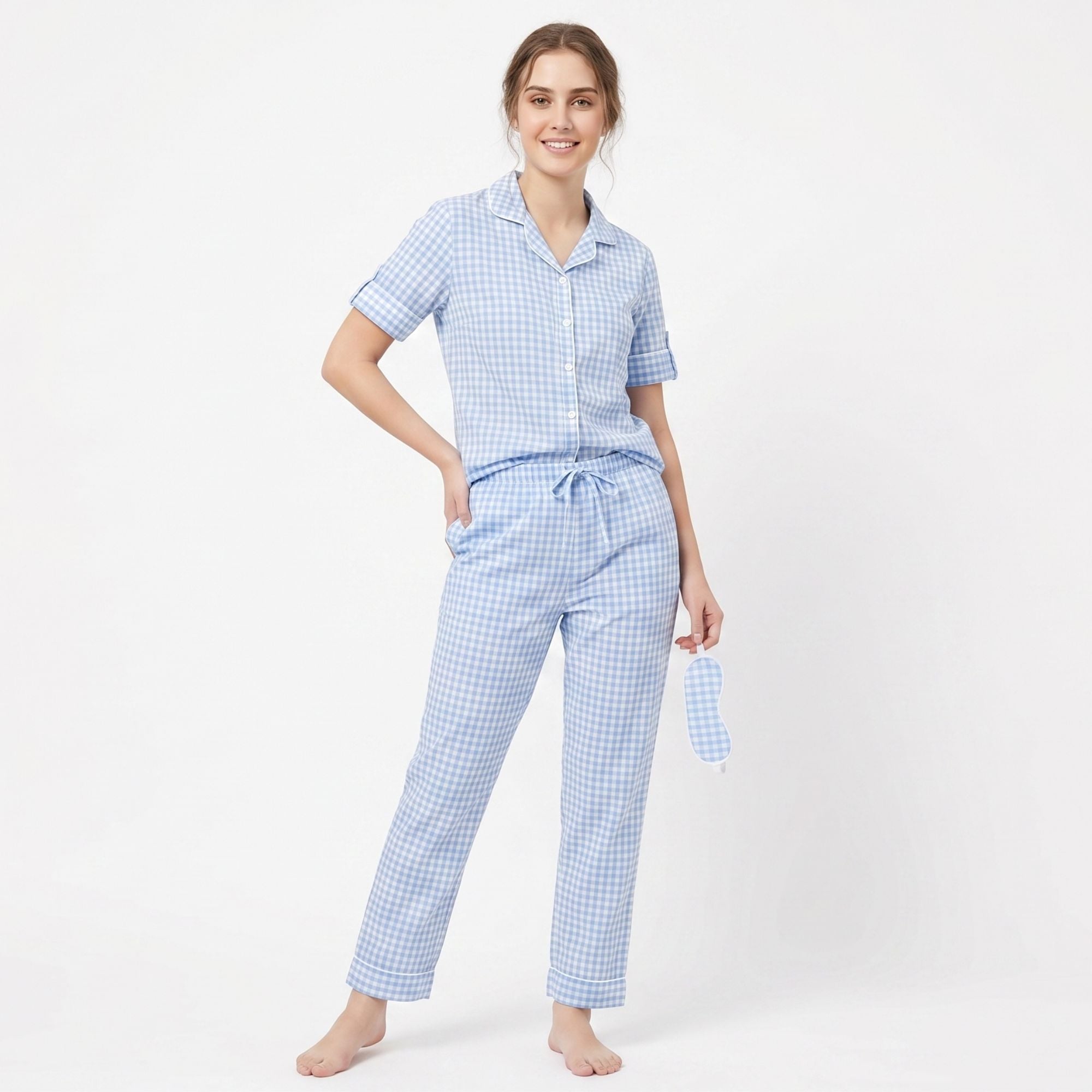 THE HERITAGE SLEEP SET BABY BLUE
