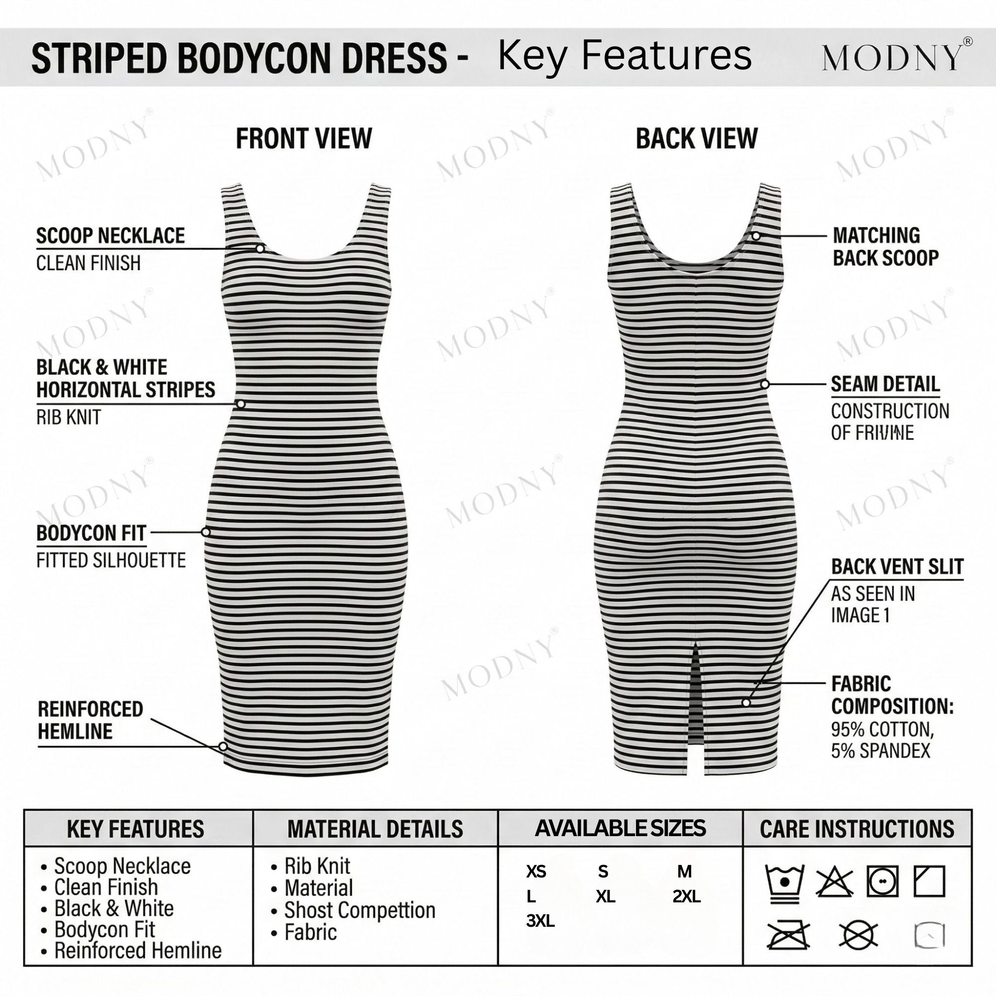 VIBRANT STRIPES MIDI DRESS