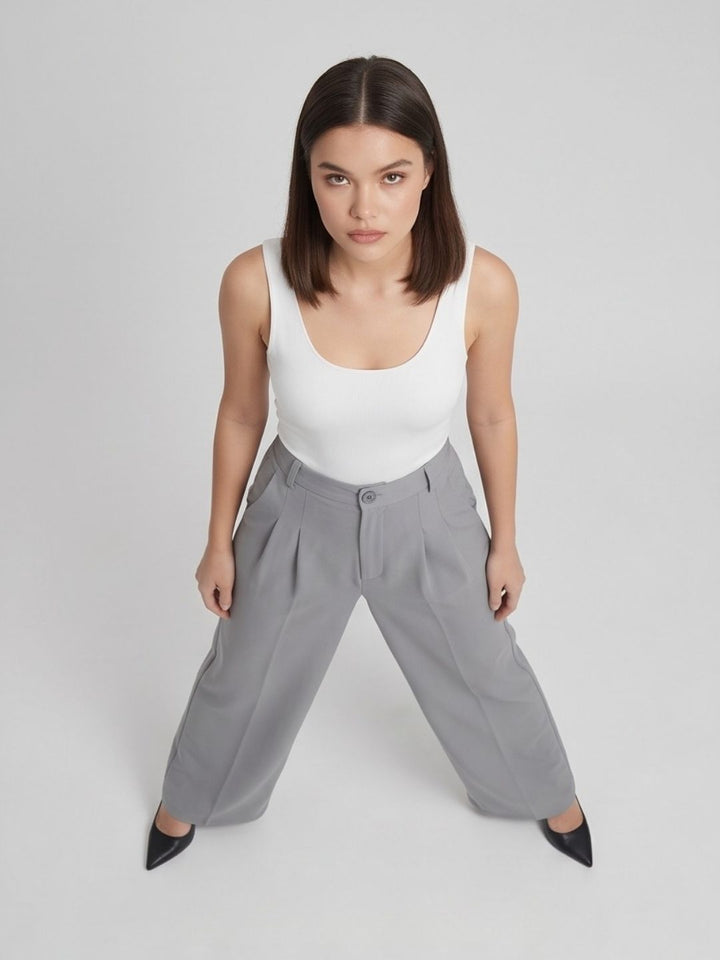 CLASSIC KOREAN DOUBLE PLEATES PANTS