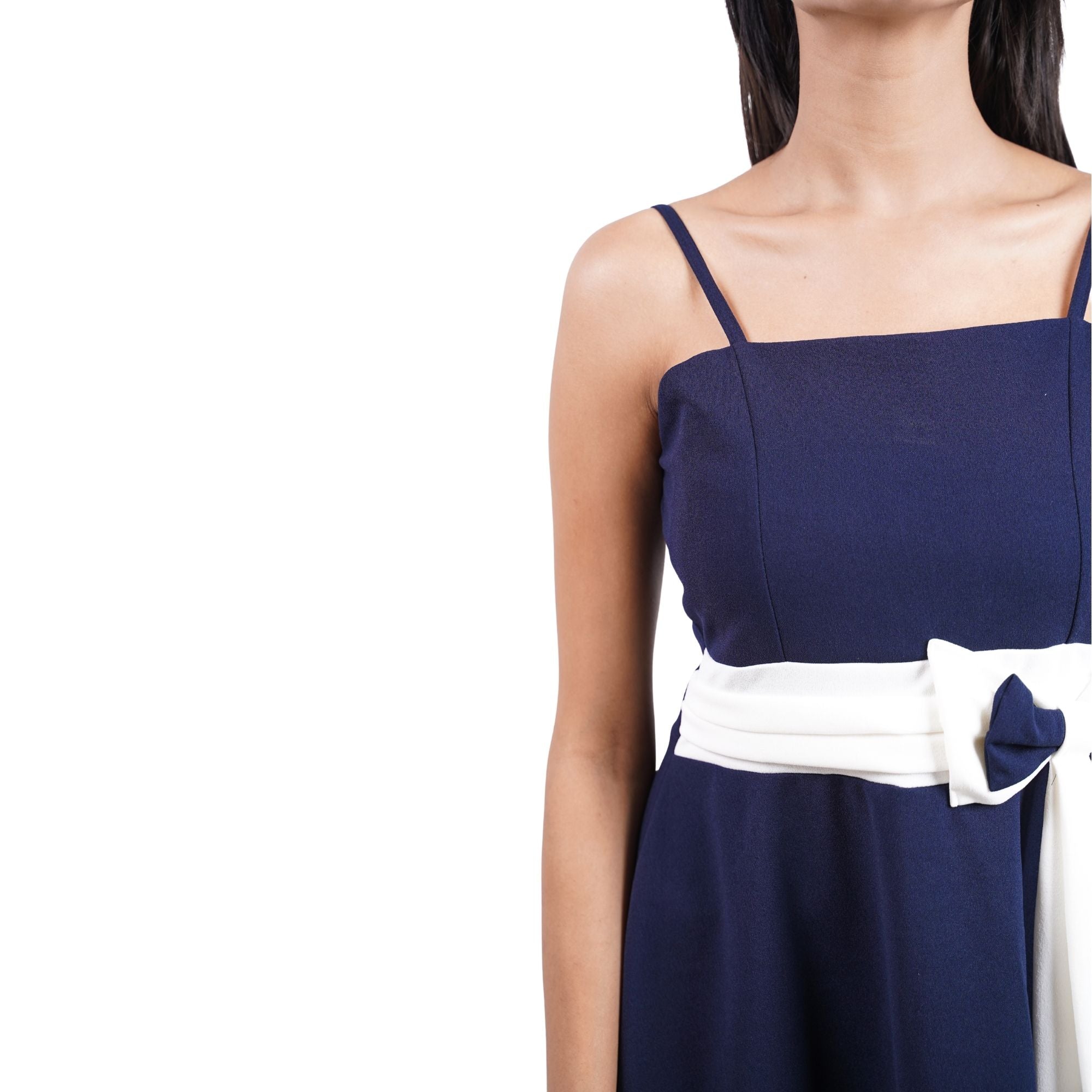 SCARLET CHARM BELTED MINI DRESS