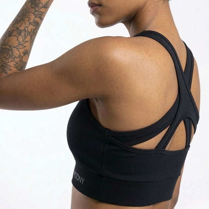 CrissCross Sports Bra Black