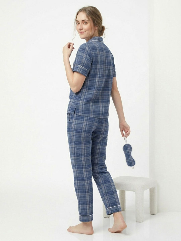 THE HERITAGE SLEEP SET NAVY BLUE