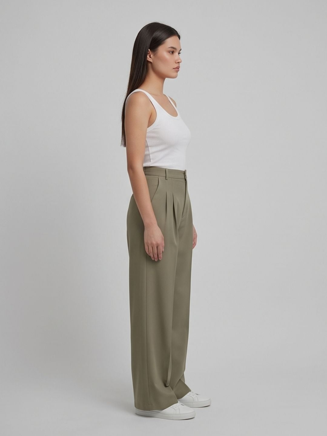 CLASSIC KOREAN DOUBLE PLEATES PANTS