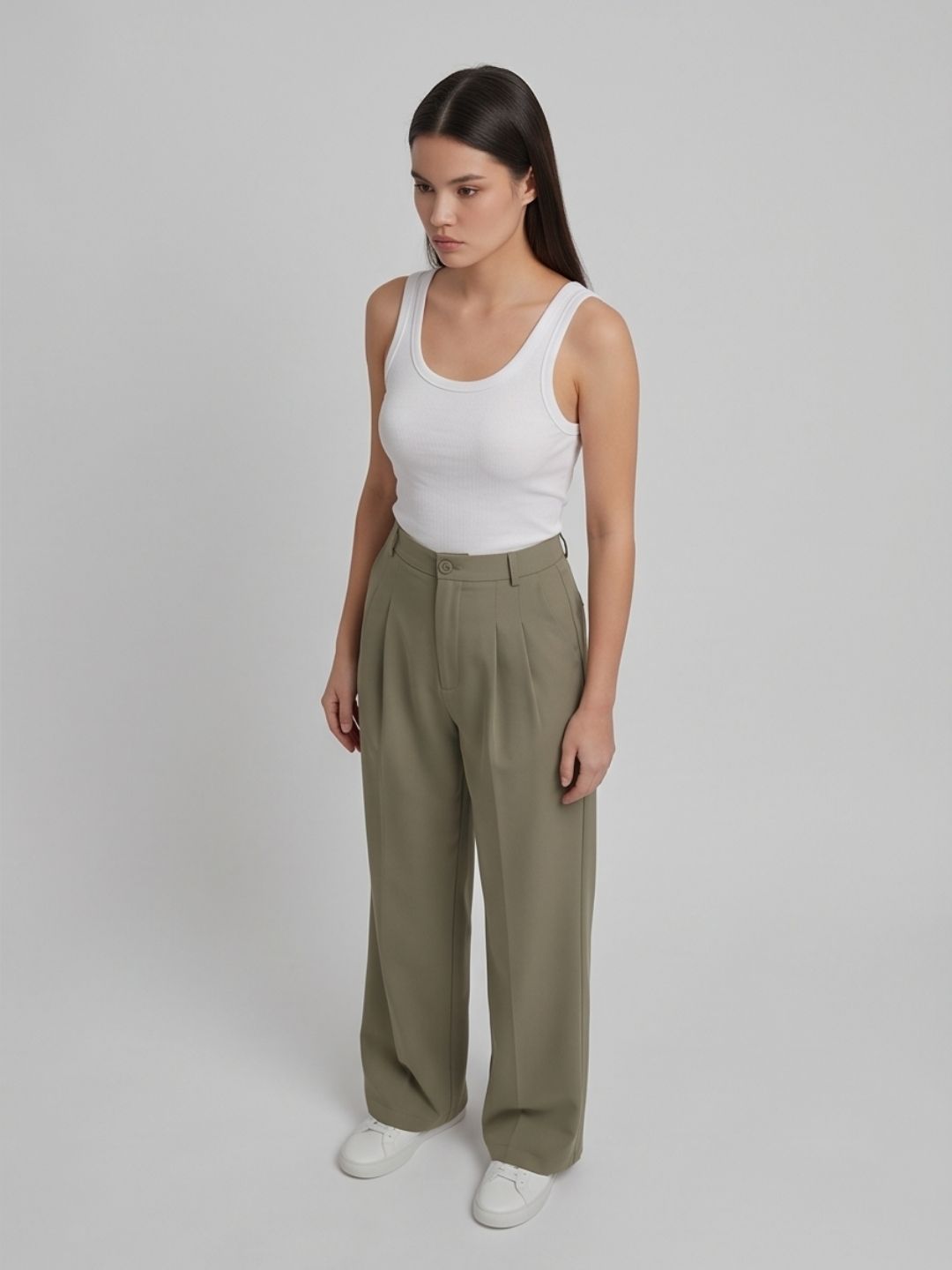 CLASSIC KOREAN DOUBLE PLEATES PANTS