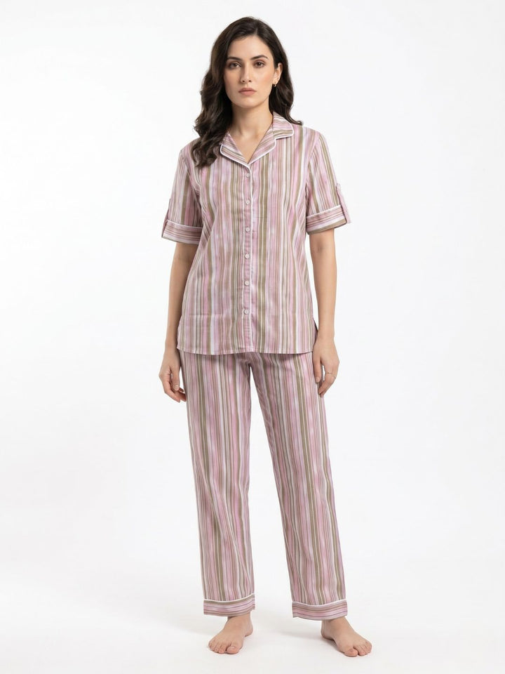 THE HERITAGE SLEEP SET BLUSH & OLIVE
