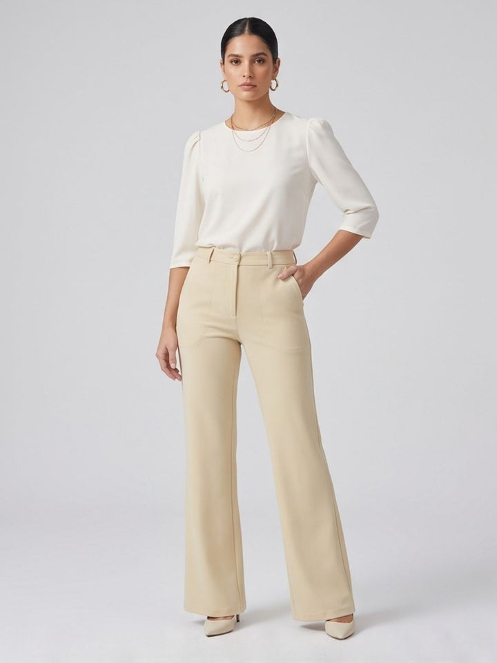 KOREAN WIDE LEG PANTS