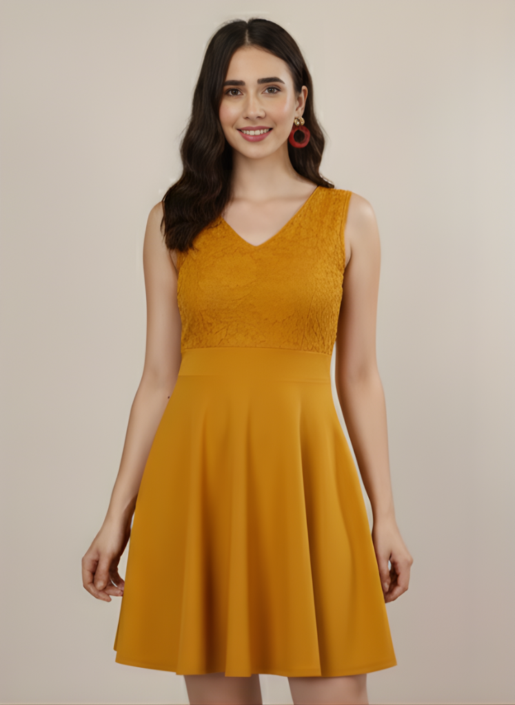 ROSE ALLURE TEXTURED MINI DRESS