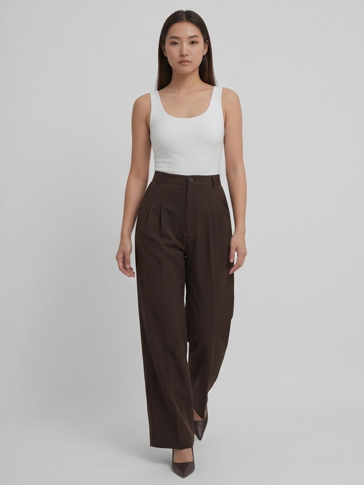 CLASSIC KOREAN DOUBLE PLEATES PANTS