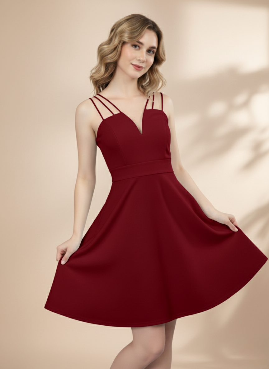 SEAFOAM STRAPPY MINI DRESS