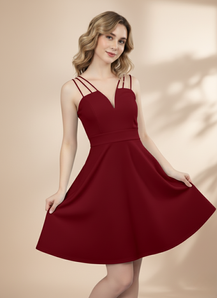 SEAFOAM STRAPPY MINI DRESS