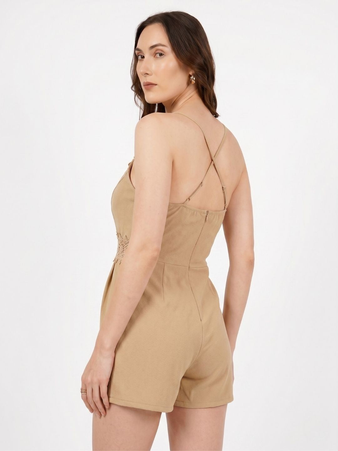 EMBROIDERED STRAPPY JUMPSUIT