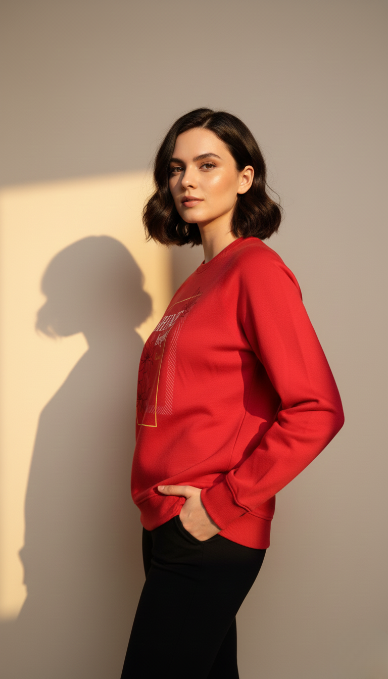 Statement Red Sweatshirt