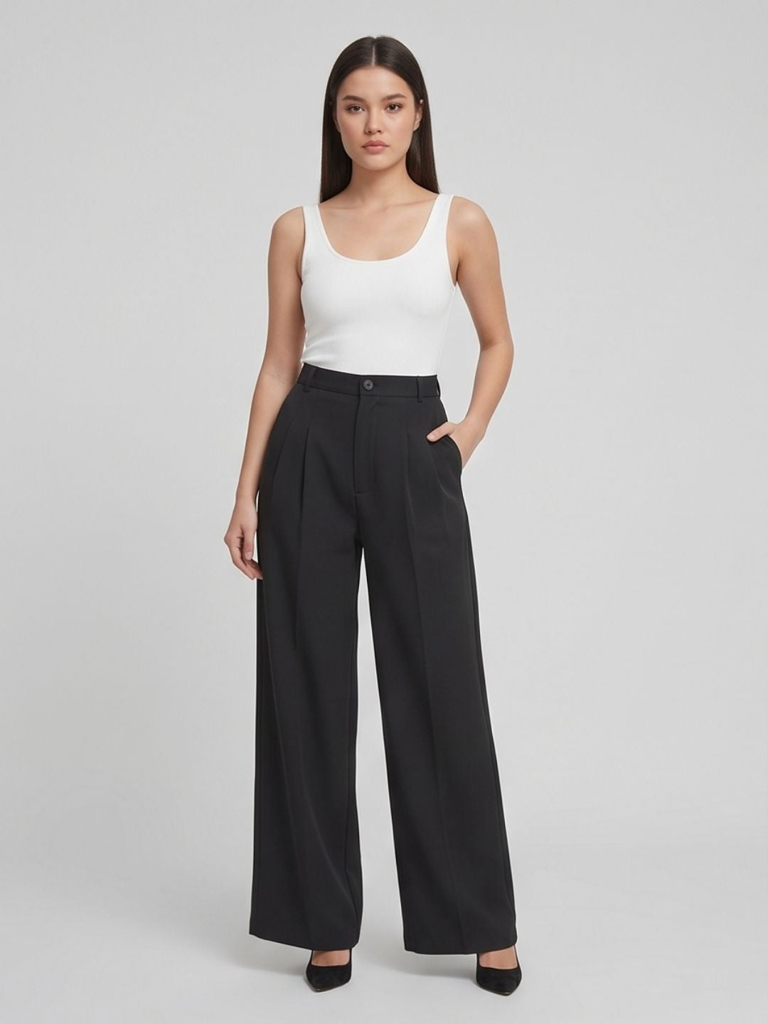 CLASSIC KOREAN DOUBLE PLEATES PANTS