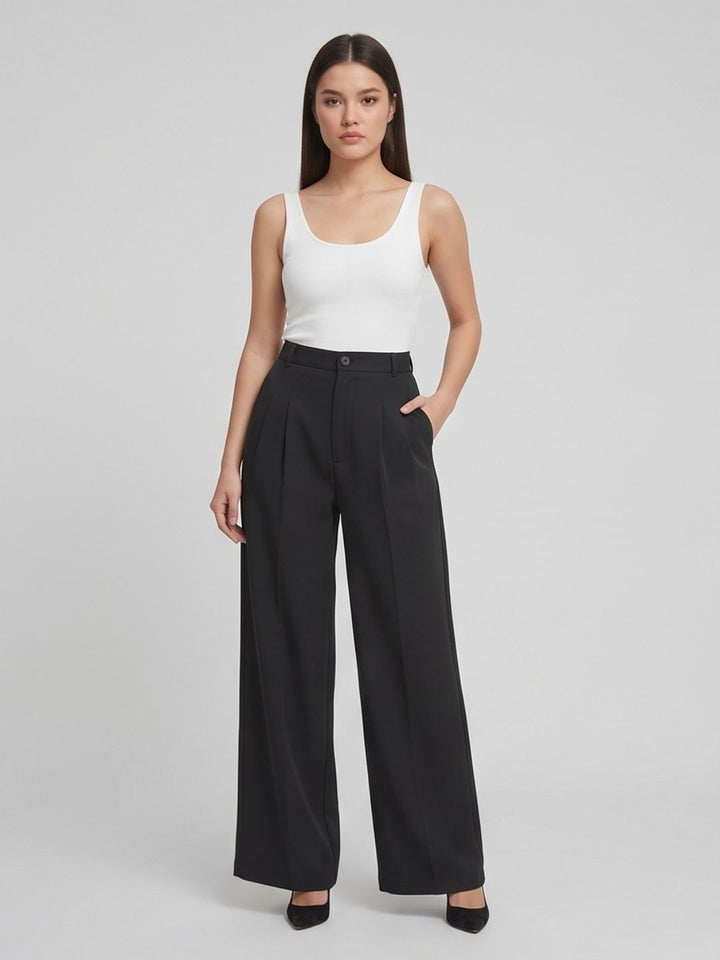 CLASSIC KOREAN DOUBLE PLEATES PANTS