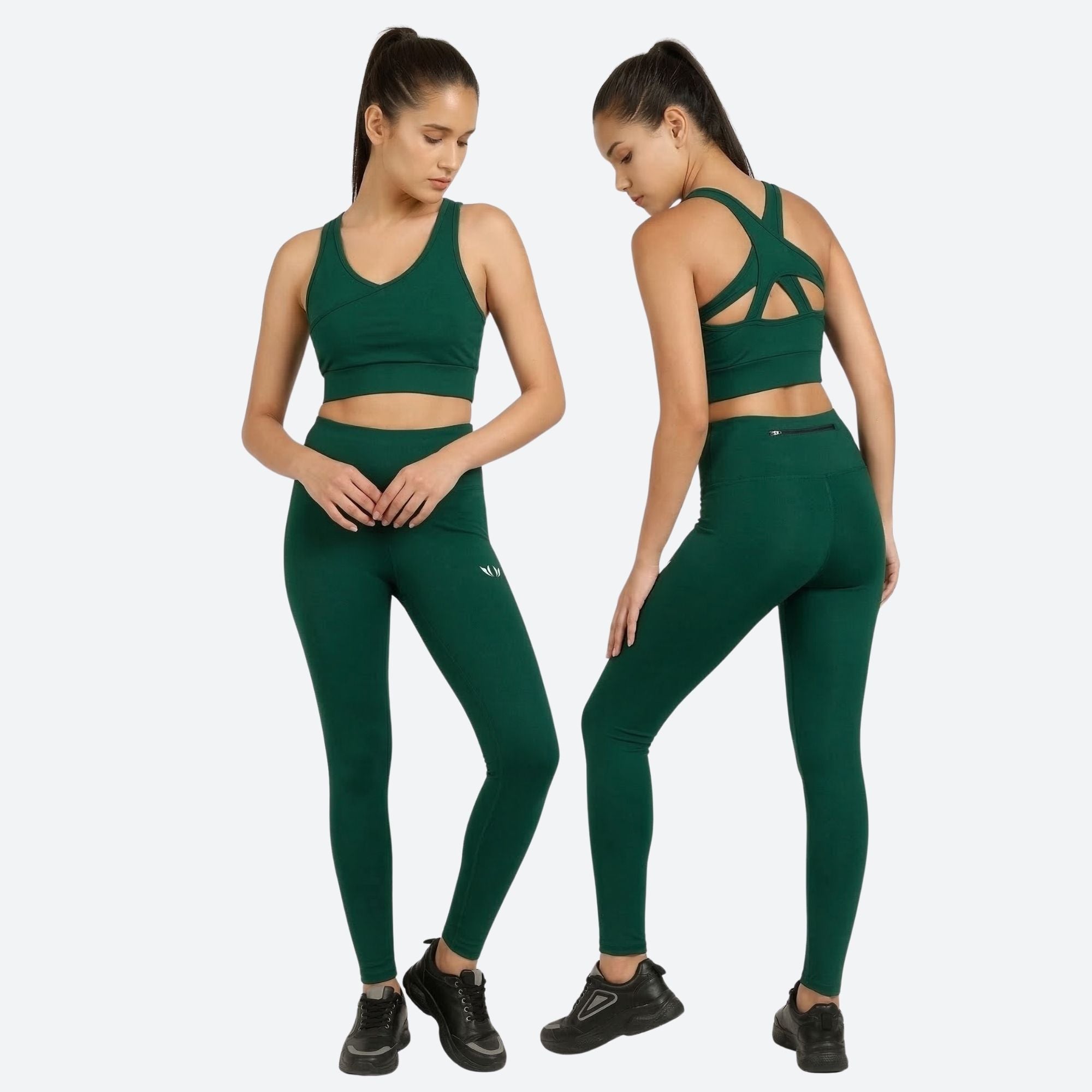 FlexFit Sports Pants Bottle Green