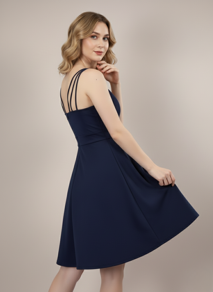 SEAFOAM STRAPPY MINI DRESS