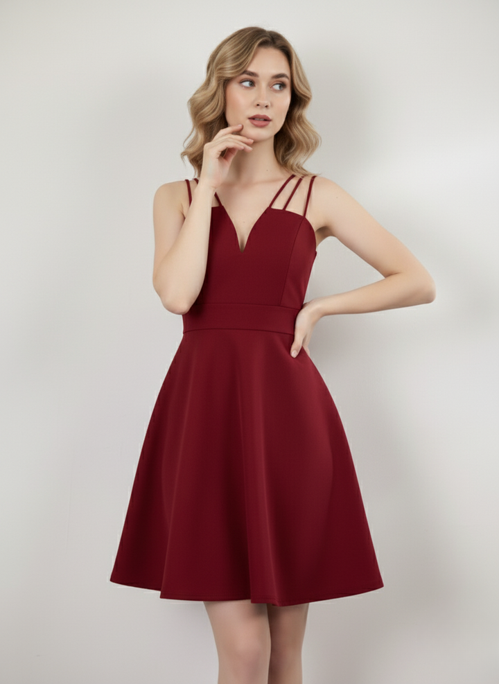 SEAFOAM STRAPPY MINI DRESS