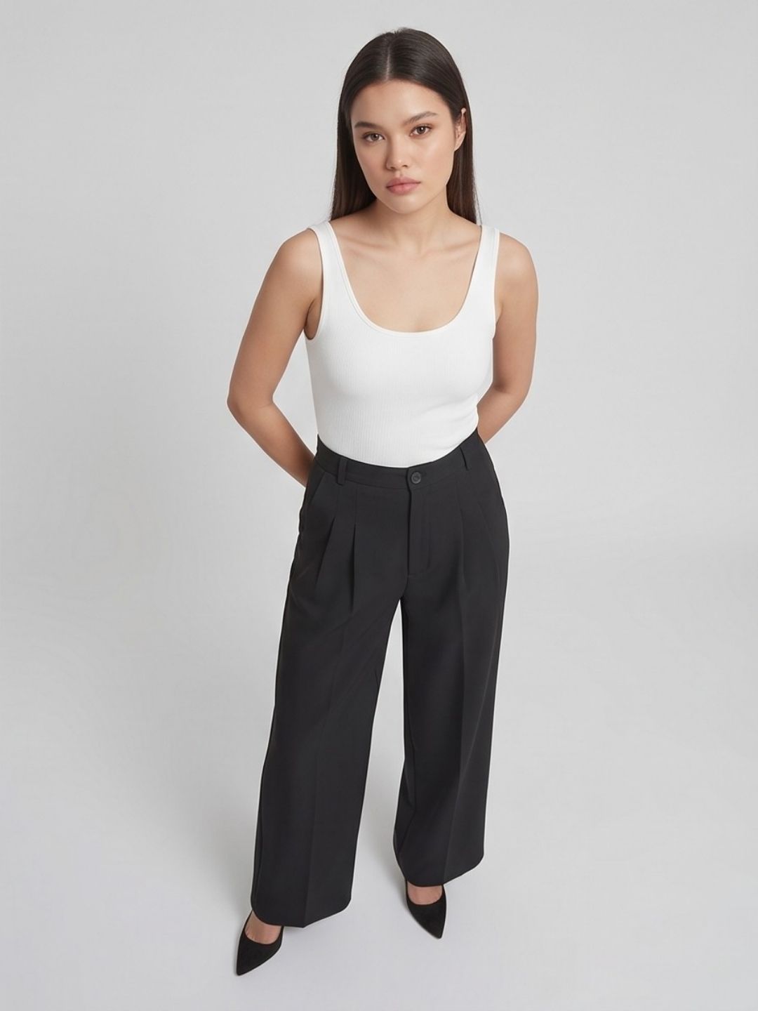 CLASSIC KOREAN DOUBLE PLEATES PANTS