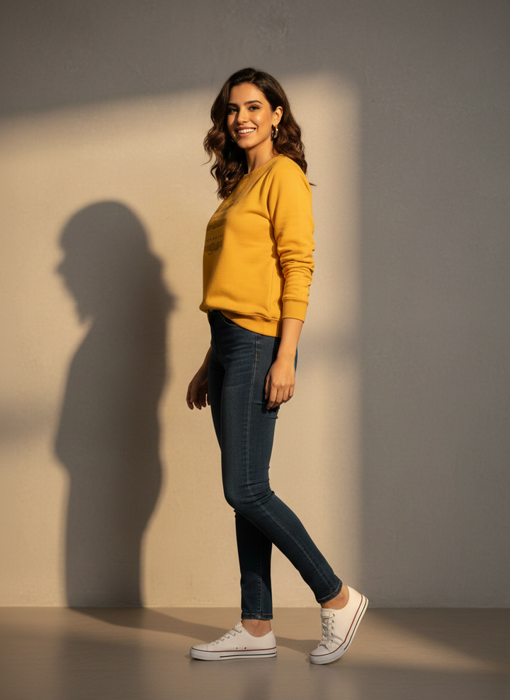 Minimal Yellow Sweatshirt
