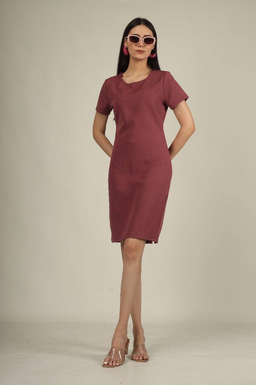 CLASSIC ROUND NECK TIMELESS FORMAL DRESS