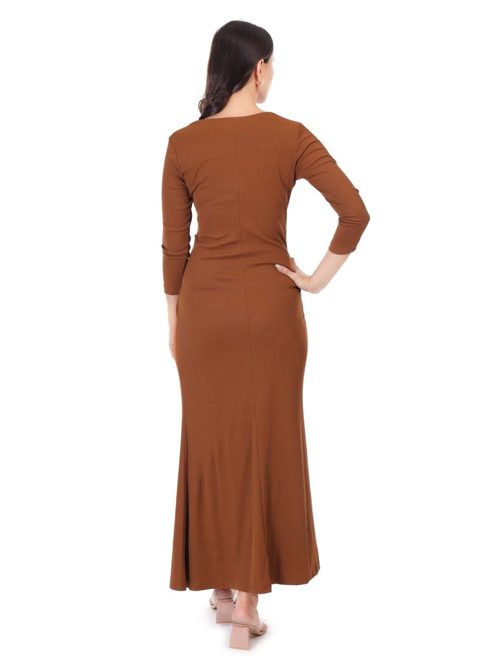 SQUARE NECK CLASSY MAXI DRESS