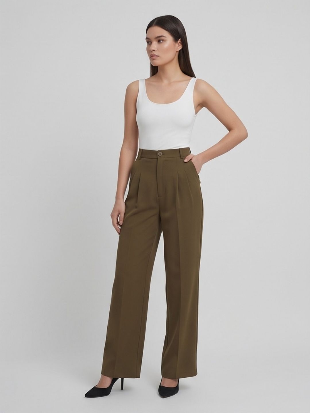 CLASSIC KOREAN DOUBLE PLEATES PANTS