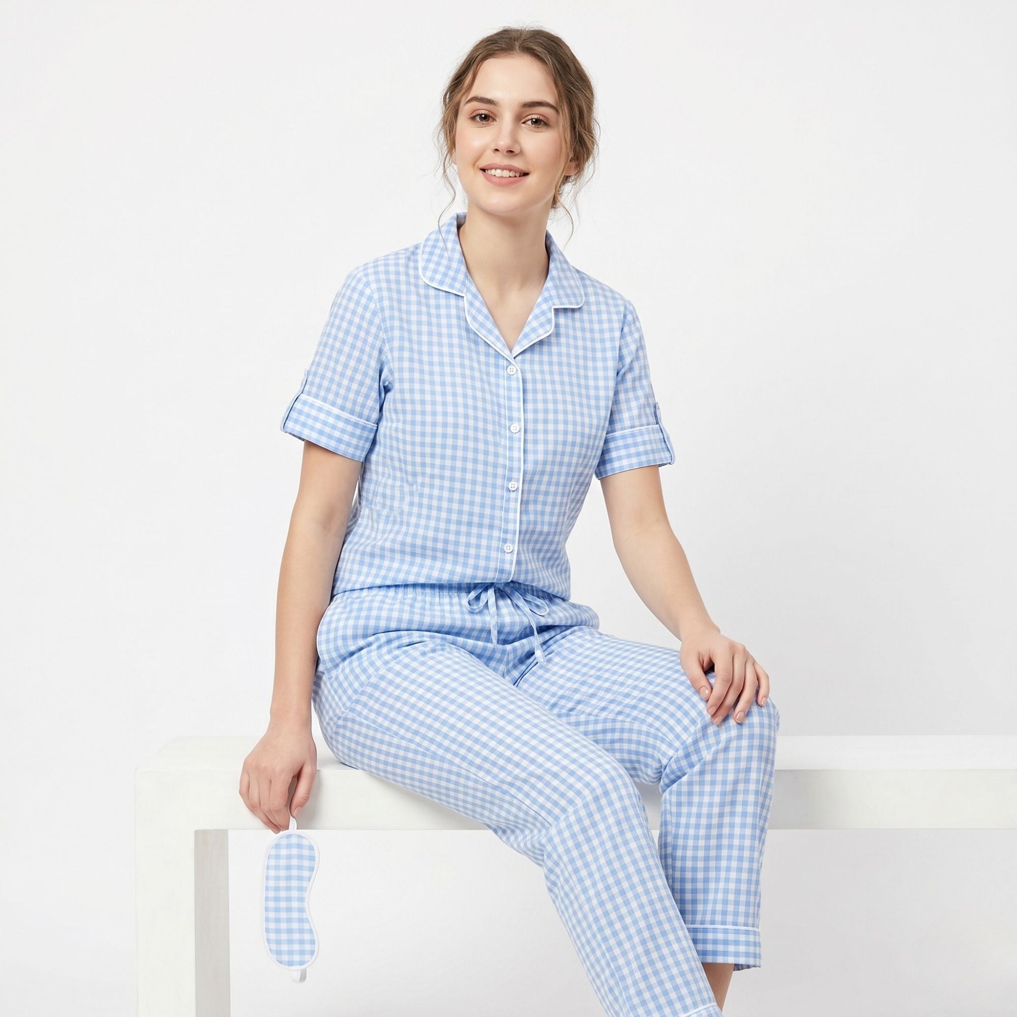 THE HERITAGE SLEEP SET BABY BLUE
