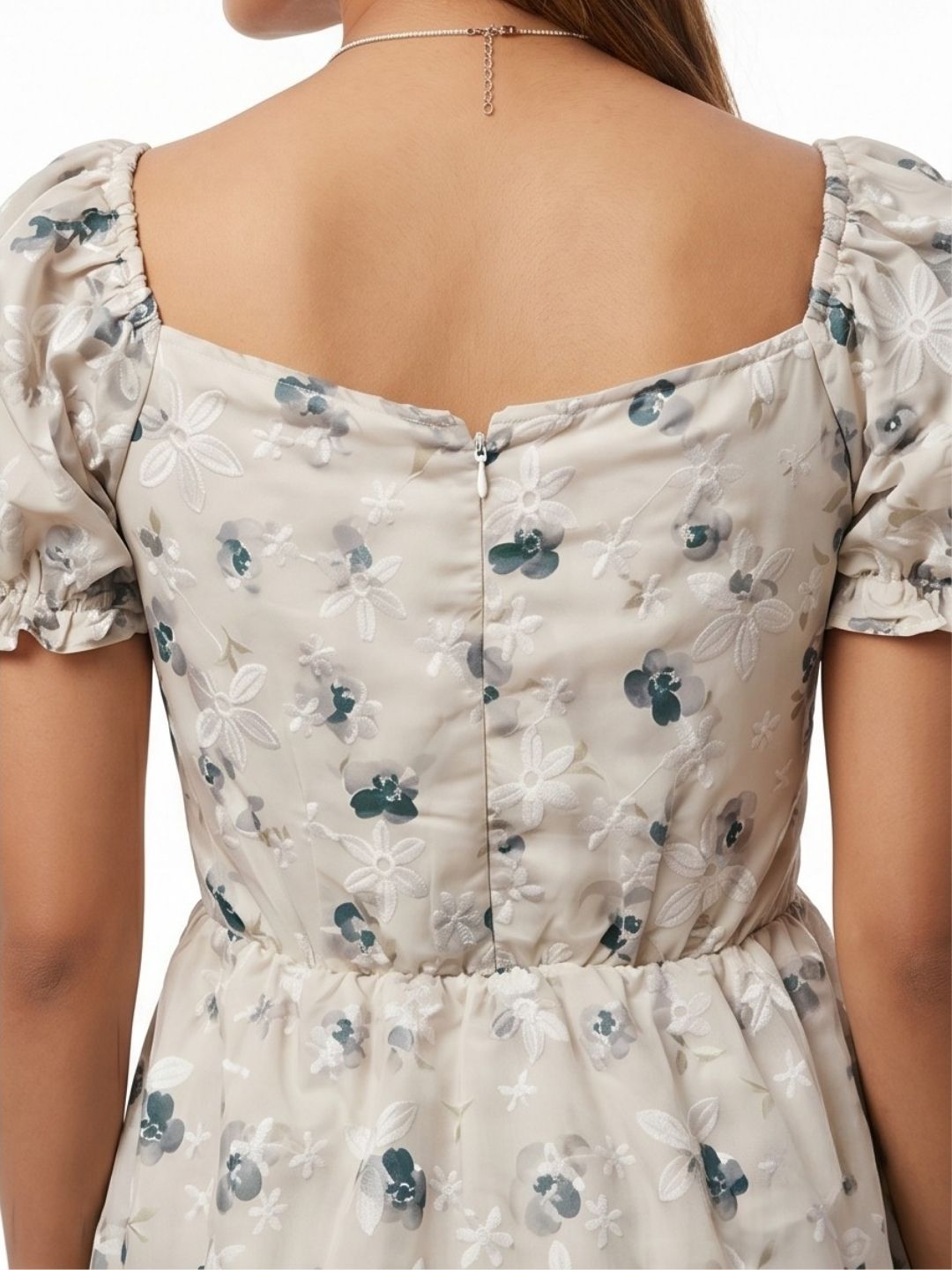 FLORAL PRINTED MINI DRESS