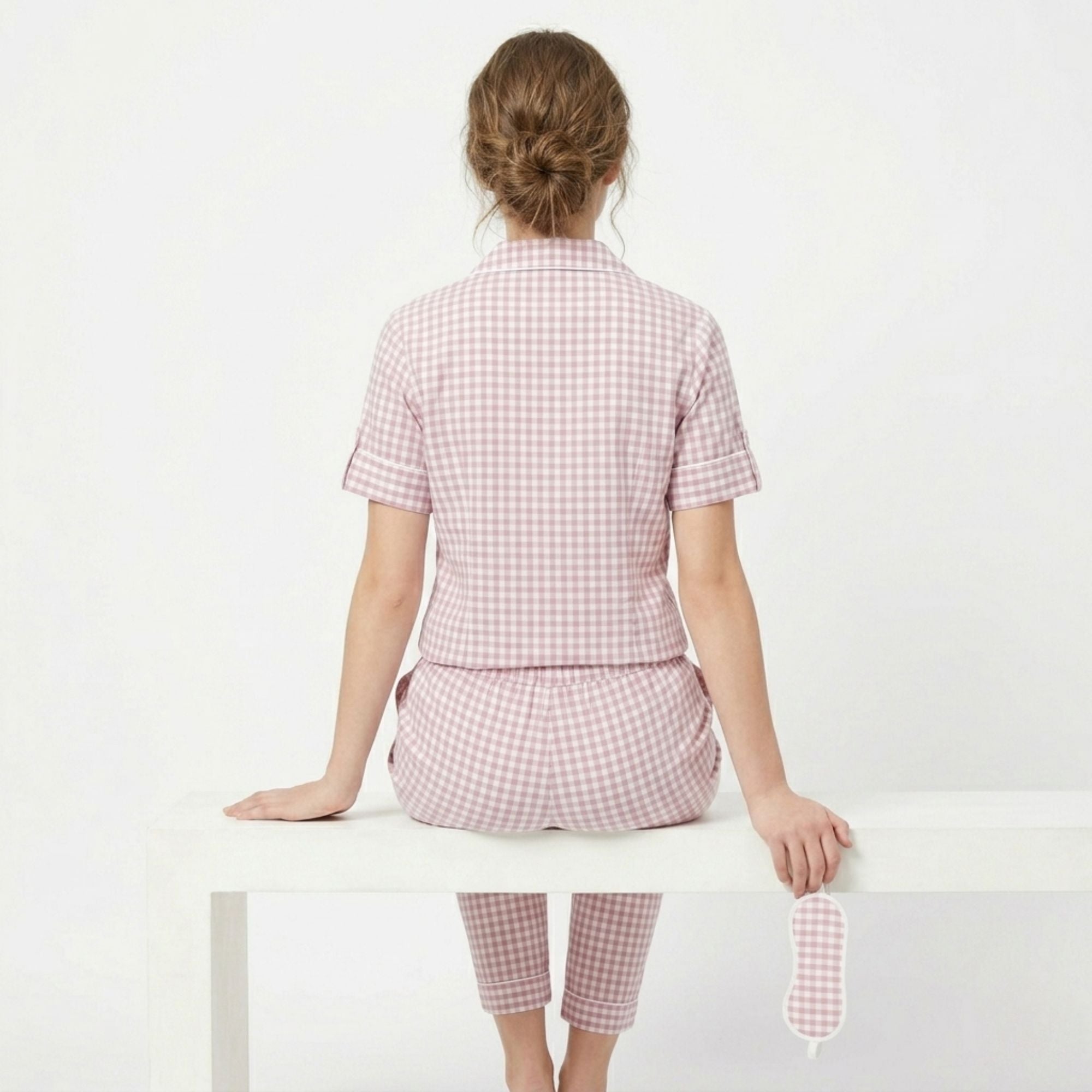 THE HERITAGE SLEEP SET BABY PINK