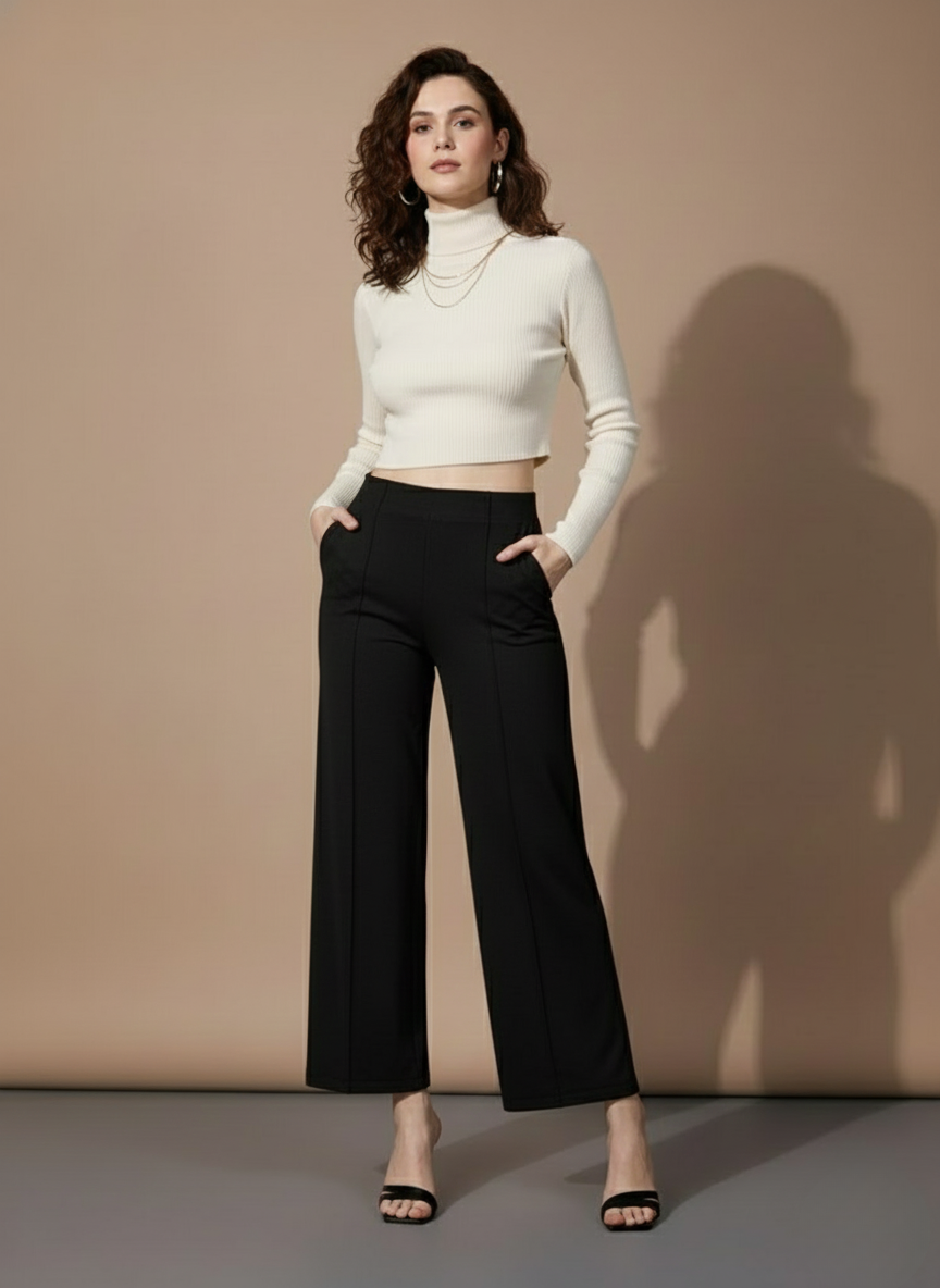 LUXE FLOW STRAIGHT FORMAL PANTS