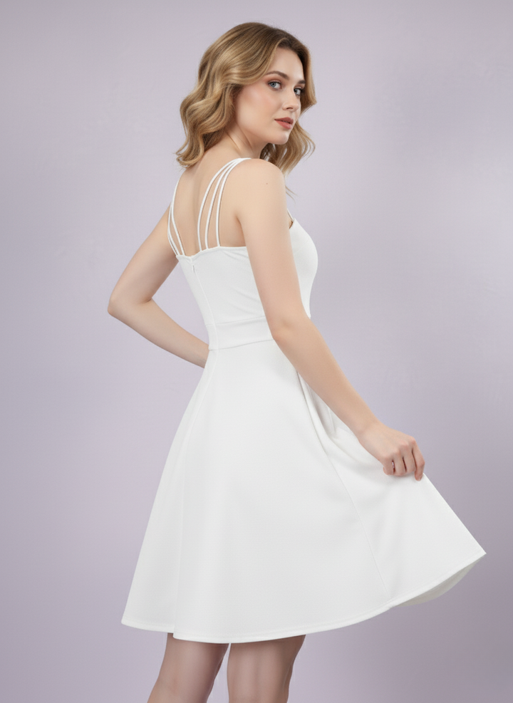 SEAFOAM STRAPPY MINI DRESS