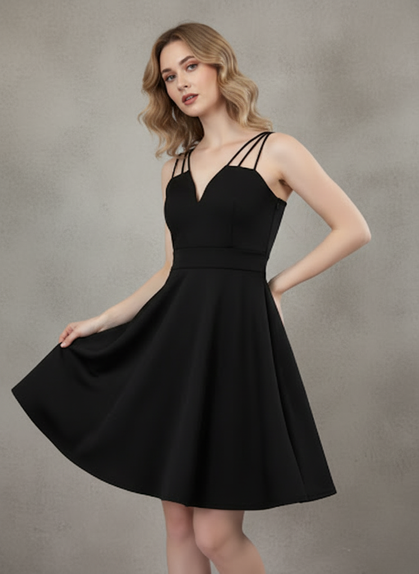 SEAFOAM STRAPPY MINI DRESS