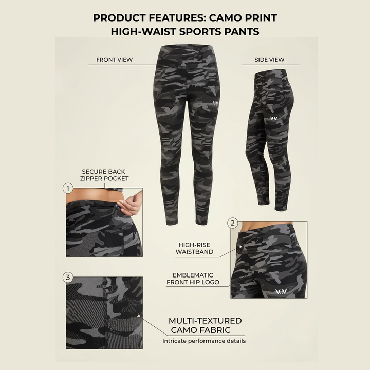 FlexFit Sports Pants Camouflage