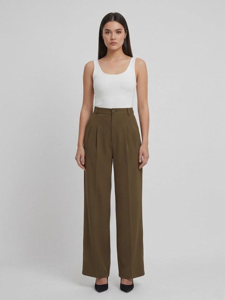 CLASSIC KOREAN DOUBLE PLEATES PANTS