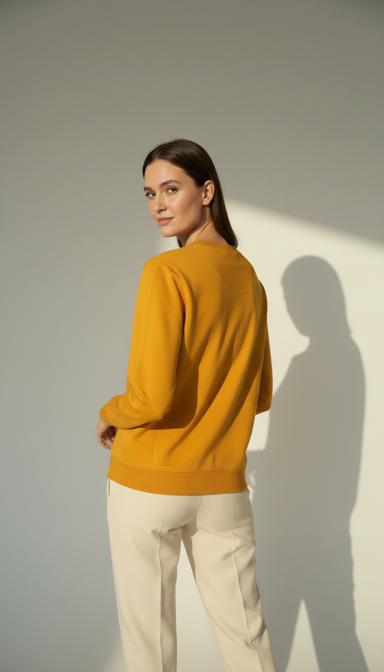 Minimal Yellow Sweatshirt