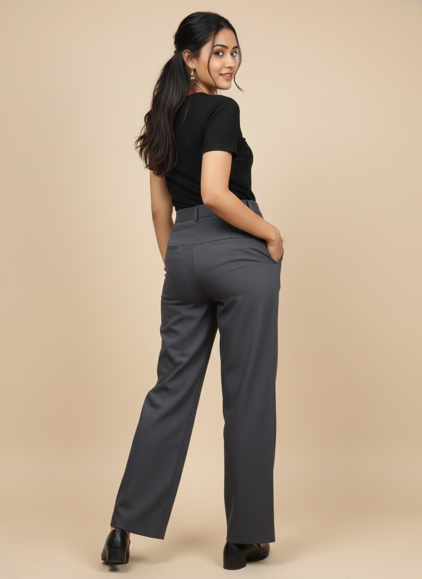 MINIMALIST HIGH WAIST FORMAL TROUSER