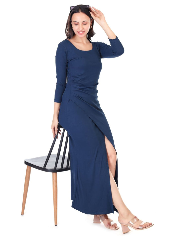 SQUARE NECK CLASSY MAXI DRESS