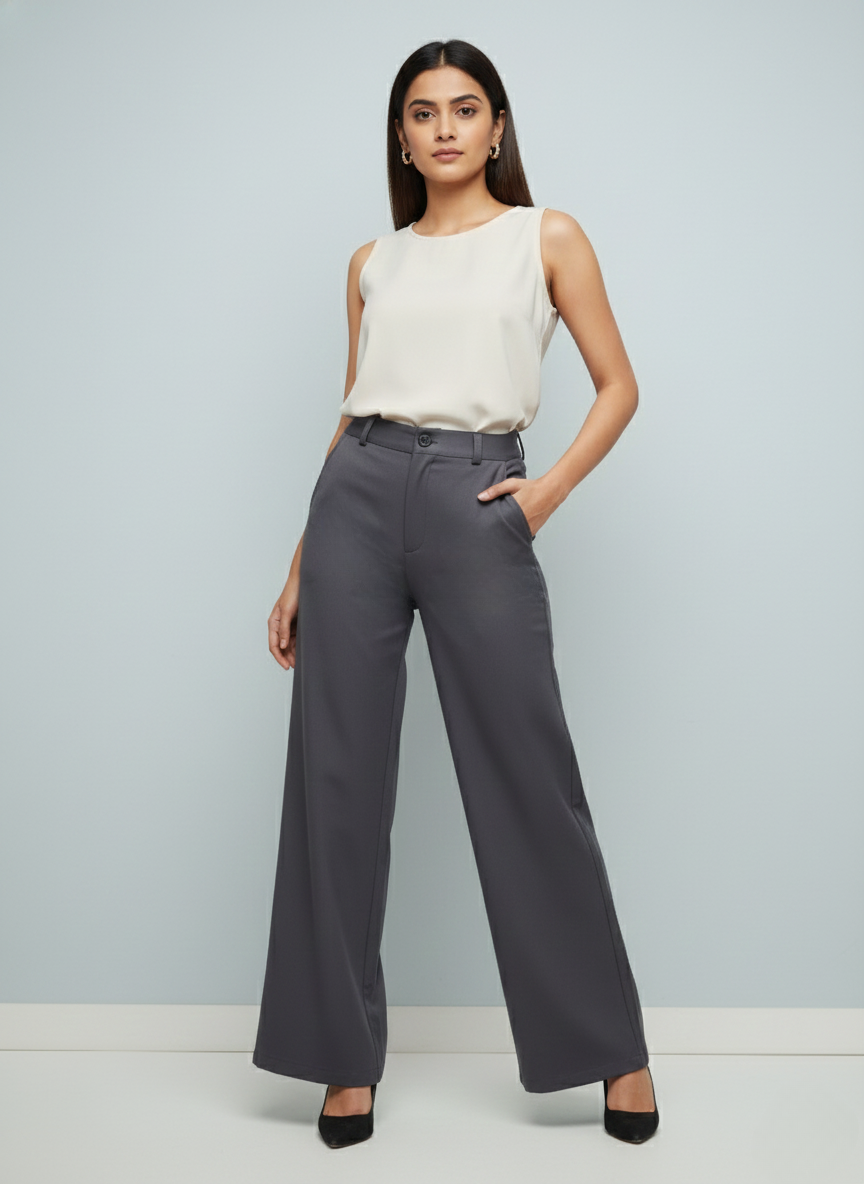 MINIMALIST HIGH WAIST FORMAL TROUSER