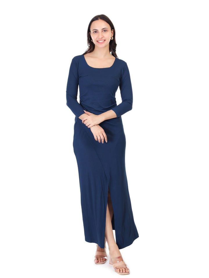 SQUARE NECK CLASSY MAXI DRESS