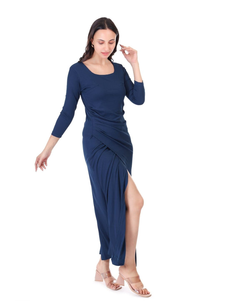 SQUARE NECK CLASSY MAXI DRESS